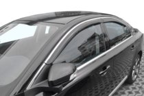 Volvo S80 2006–2016 Logu vēja deflektori ar hromētu līsti (4 gab., HIC) foto 1