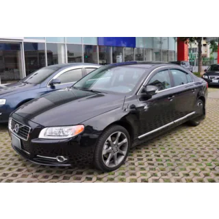 Logu vēja deflektori ar hromētu līsti (4 gab., HIC) Volvo S80 2006–2016 foto 2