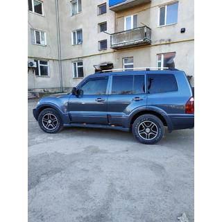 Jumta reliņi, hromēti, turku dizains (2 gab.) Mitsubishi Pajero Wagon III 1999–2006 foto 4