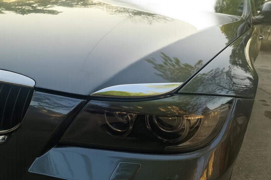BMW 3. sērija E90/E91 2005–2011 Hromētas kapota uzlikas (lukturu uzacis) Image