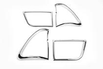 BMW X5 E53 1999–2006 Hromētas aizmugurējo lukturu uzlikas (plastmasa) foto 4