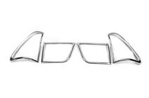BMW X5 E53 1999–2006 Hromētas aizmugurējo lukturu uzlikas (plastmasa) foto 2