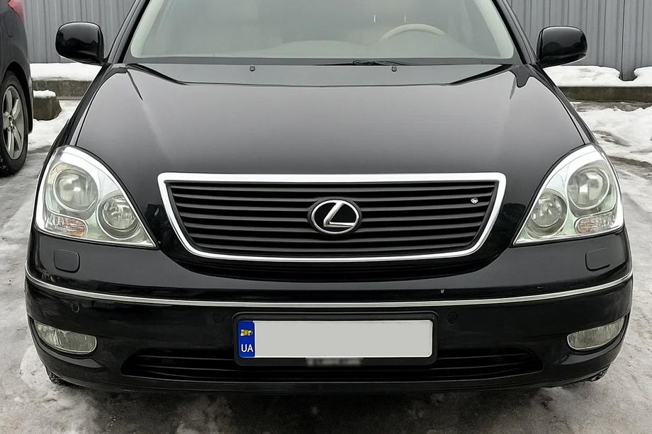 Lexus LS 2001–2006 Hromētas priekšējo lukturu uzlikas (2 gab., plastmasa) Image