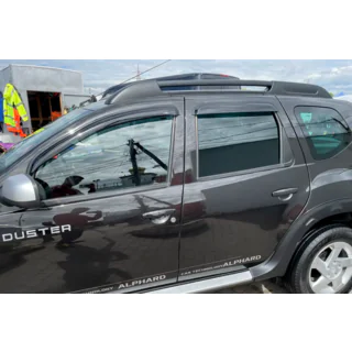 Logu vēja deflektori (4 gab., HIC) Dacia Duster 2008–2018 foto 1