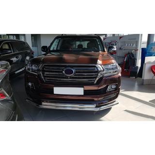 Priekšējais aizsargstienis ST014 (2015+, nerūsējošais tērauds) Toyota Land Cruiser 200 2007–2021 foto 4
