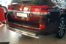 Toyota Land Cruiser 200 2007–2021 Aizmugures aizsargloks AK002-double (2 gab., nerūsējošais tērauds) foto 3