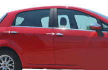 Fiat Punto Grande/EVO 2006–2018 Durvju rokturu uzlikas (4 durvīm, nerūsējošais tērauds) Carmos - turku teras foto 1