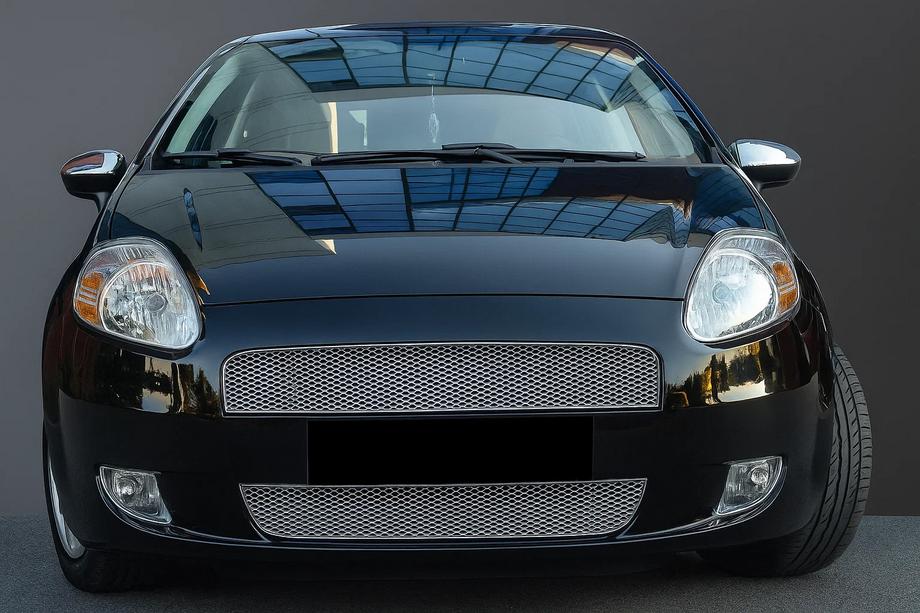 Fiat Punto Grande/EVO 2006–2018 Radiatora režģa uzlikas (2 daļas, nerūsējošais tērauds) Foto 1