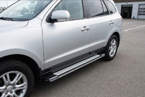 Hyundai Santa Fe 2 2006–2012 Sānu pakāpieni Rainbow (2 gab., alumīnija) foto 1