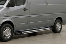 Volkswagen LT 1995–2006 Sānu pakāpieni Rainbow (2 gab., alumīnija) Garā riteņu bāze foto 1