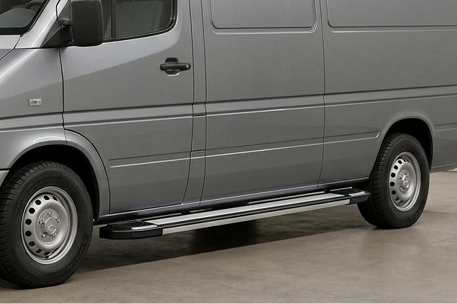 Volkswagen LT 1995–2006 Sānu pakāpieni Rainbow (2 gab., alumīnija) Garā riteņu bāze Image