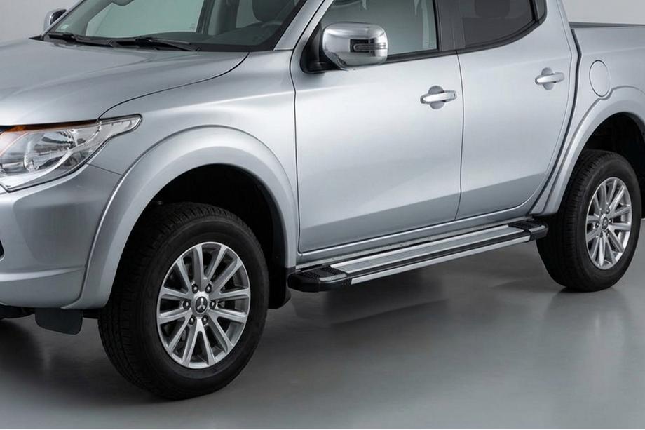 Mitsubishi L200 2006–2015 Sānu sliekšņi Rainbow (2 gab., alumīnijs) Image