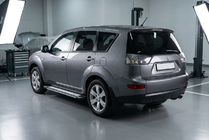 Mitsubishi Outlander 2006–2012 Sānu pakāpieni Rainbow (2 gab., alumīnija) foto 1
