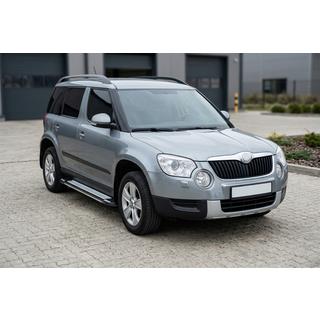 Sānu sliekšņi Rainbow (2 gab., alumīnijs) Skoda Yeti 2009–2017 foto 1