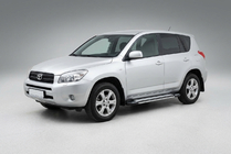 Toyota Rav 4 2006–2013 Sānu sliekšņi Rainbow (2 gab., alumīnijs) foto 1