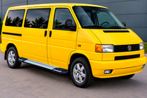 Volkswagen T4 Transporter 1990–2003 Sānu pakāpieni Rainbow (2 gab., alumīnija) Īsā riteņu bāze foto 1