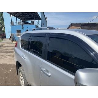 Jumta reliņi – turku dizains (hromēti, 2 gab.) Toyota Land Cruiser Prado 150 2009–2023 foto 2