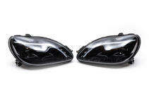 Mercedes S-class W220 1998–2005 Priekšējie lukturi ar LED gabarītgaismām (2 gab.) foto 5
