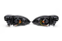 Mercedes S-class W220 1998–2005 Priekšējie lukturi ar LED gabarītgaismām (2 gab.) foto 2