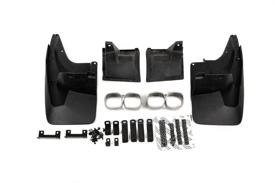 Toyota Land Cruiser Prado 150 2009–2023 Priekšējā un aizmugurējā bufera uzlikas Executive (2017-) Melna krāsa Foto 8