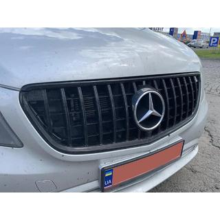 Priekšējais radiatora režģis GT Panamericana Black (2014-2023 Vito W447) Mercedes Vito/V klase W447 2014– foto 3