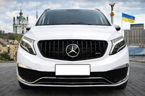 Mercedes Vito/V klase W447 2014– Priekšējā radiatora reste GT Panamericana Black (2014-2019 V-class modelim) foto 1