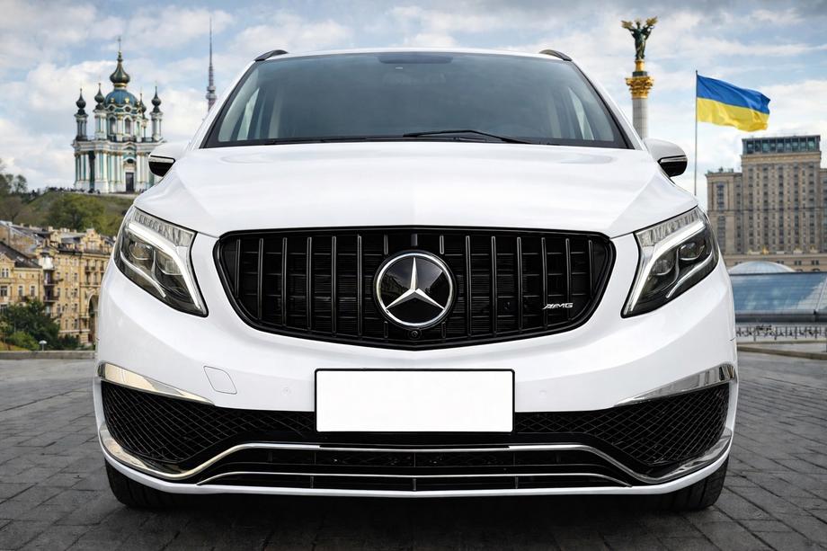 Mercedes Vito/V klase W447 2014– Priekšējā radiatora reste GT Panamericana Black (2014-2019 V-class modelim) Image