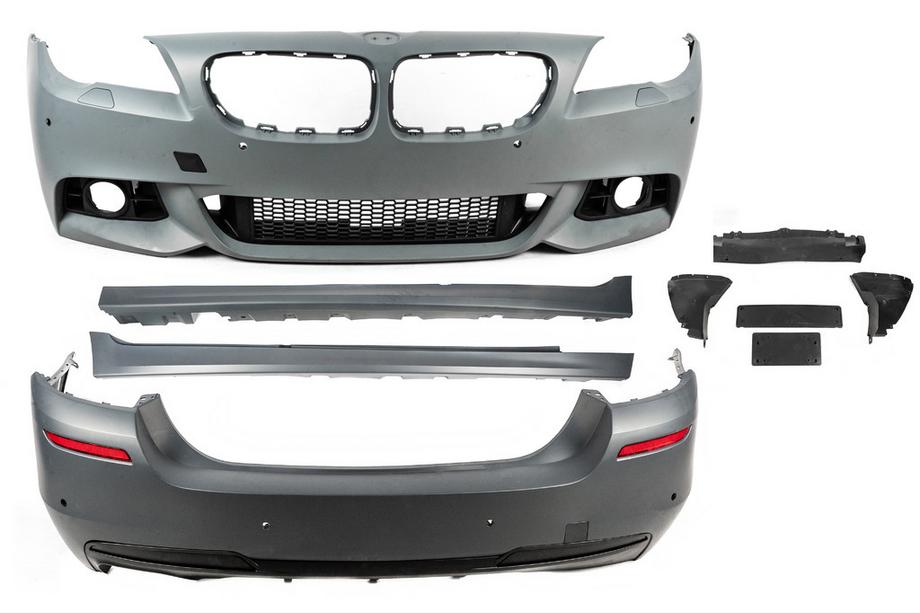 BMW 5. sērija F10/F11 2010–2016 Virsbūves komplekts (M-Performance LCI) Viencauruļu izplūde ar izvadi abās pusēs Foto 2
