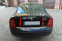 Skoda Superb 2001–2009 Bagāžnieka malas uzlika (nerūsējošā tērauda) foto 1