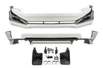 Toyota Land Cruiser Prado 150 2009–2023 Priekšējā un aizmugurējā bufera uzlikas Modelista V3-LED (2017-) Balta krāsa foto 1
