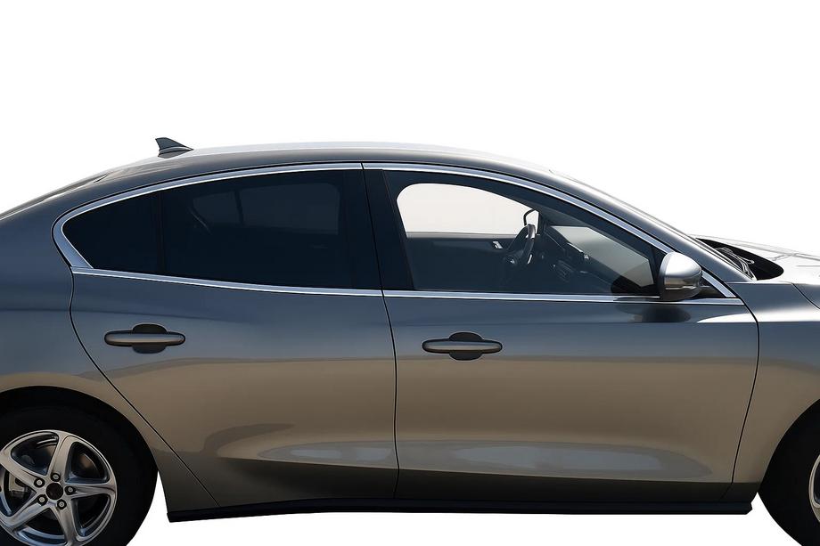 Ford Focus IV 2018– OmsaLine HB, SD augšējās logu hroma līstes (4 gab., nerūsējošais tērauds) Foto 1