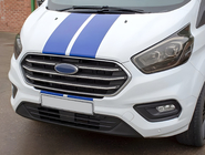 Ford Custom 2013–2022 Radiatora režģa uzlikas 2018+ (4 gab., nerūsējošais tērauds) foto 1