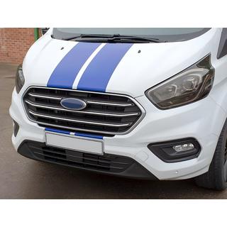 Radiatora režģa uzlikas 2018+ (4 gab., nerūsējošais tērauds) Ford Custom 2013–2022 foto 1