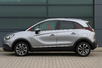 Opel Crossland X 2017–2024 Apakšējās logu apdares līstes (8 gab., nerūs. tērauds) OmsaLine – itāļu nerūsējošais tērauds foto 1