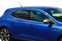 Renault Megane IV 2016–2025 Pilns logu hroma apdares komplekts (HB, 12 gab., nerūs. tērauds) OmsaLine – itāļu nerūsējošais tērauds foto 1