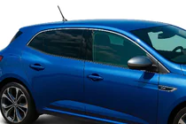Renault Megane IV 2016–2025 Logu augšējās apdares līstes (HB, 6 gab., nerūsējošais tērauds) foto 1