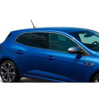 Logu augšējās apdares līstes (HB, 6 gab., nerūsējošais tērauds) Renault Megane IV 2016–2025 foto 1