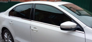 Volkswagen Jetta 2011–2018 Apakšējie logu moldingi (6 gab., nerūsējošais tērauds) Carmos - turku teras foto 1