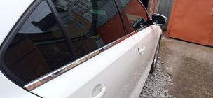 Volkswagen Jetta 2011–2018 Apakšējie logu moldingi (6 gab., nerūsējošais tērauds) Carmos - turku teras foto 2