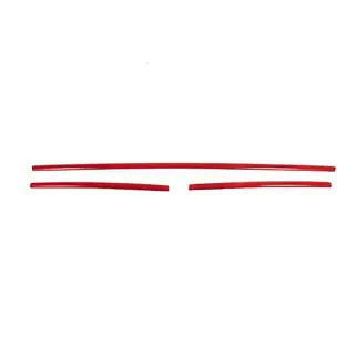 Bampera režģa uzlikas 2015-2019 (3 gab., sarkanas) Volkswagen T6 2015–2024 foto 2