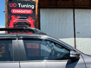 Toyota Hilux 2015– Logu vēja deflektori ar hromētu līsti (4 gab., Niken) foto 5