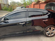 Hyundai Elantra (AD) 2015–2020 Logu vēja deflektori ar hromētu līsti (4 gab., Niken) foto 2