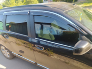 Dacia Lodgy 2012–2022 Logu vēja deflektori ar hromētu līsti (4 gab., Niken) foto 4