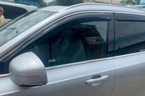 Volvo XC90 2015– Logu vēja deflektori ar hroma joslu (4 gab., HIC) foto 4