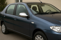Fiat Albea 2002–2012 Spoguļu uzlikas (2011↗, 2 gab., plastmasa) Carmos - ABS plastmasa foto 2