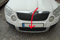 Skoda Yeti 2009–2017 Ziemas restes aizsegs (apakšējais, 2009-2013) Matēta foto 2