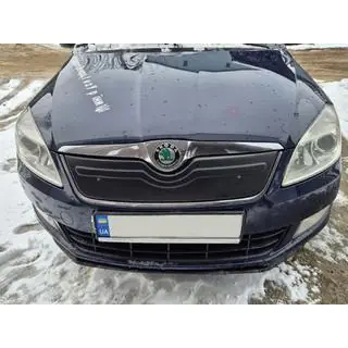 Ziemas pārsegs radiatora režģim (2010+, augšējais) Skoda Roomster 2006–2015 foto 3