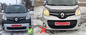 Renault Kangoo 2008–2020 Ziemas apakšējā radiatora reste (2013+) Glancēta foto 4