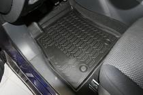 Nissan Tiida 2011–2014 (2015↗) 3D gumijas salona paklājiņi (4 gab., Novline) foto 2