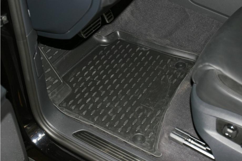 Volkswagen Touareg 2010–2018 3D gumijas salona paklājiņi (4 gab., Novline) divzonu klimata kontrolei Foto 2